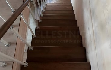Лестница на металлокаркасе Лима
